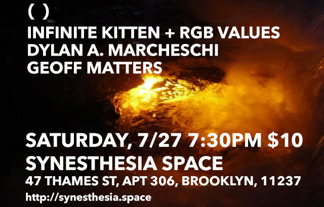 INFINITE KITTEN + RGB VALUES LIVE at SYNESTHESIA SPACE